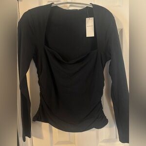 Abercrombie and Fitch Black Long Sleeve Top, NWT
